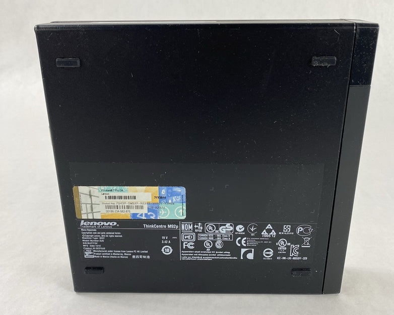 Lenovo ThinkCentre M92P Micro Intel Core i5-3470T 2.9GHz 2x2GB RAM No HDD/OS/AC
