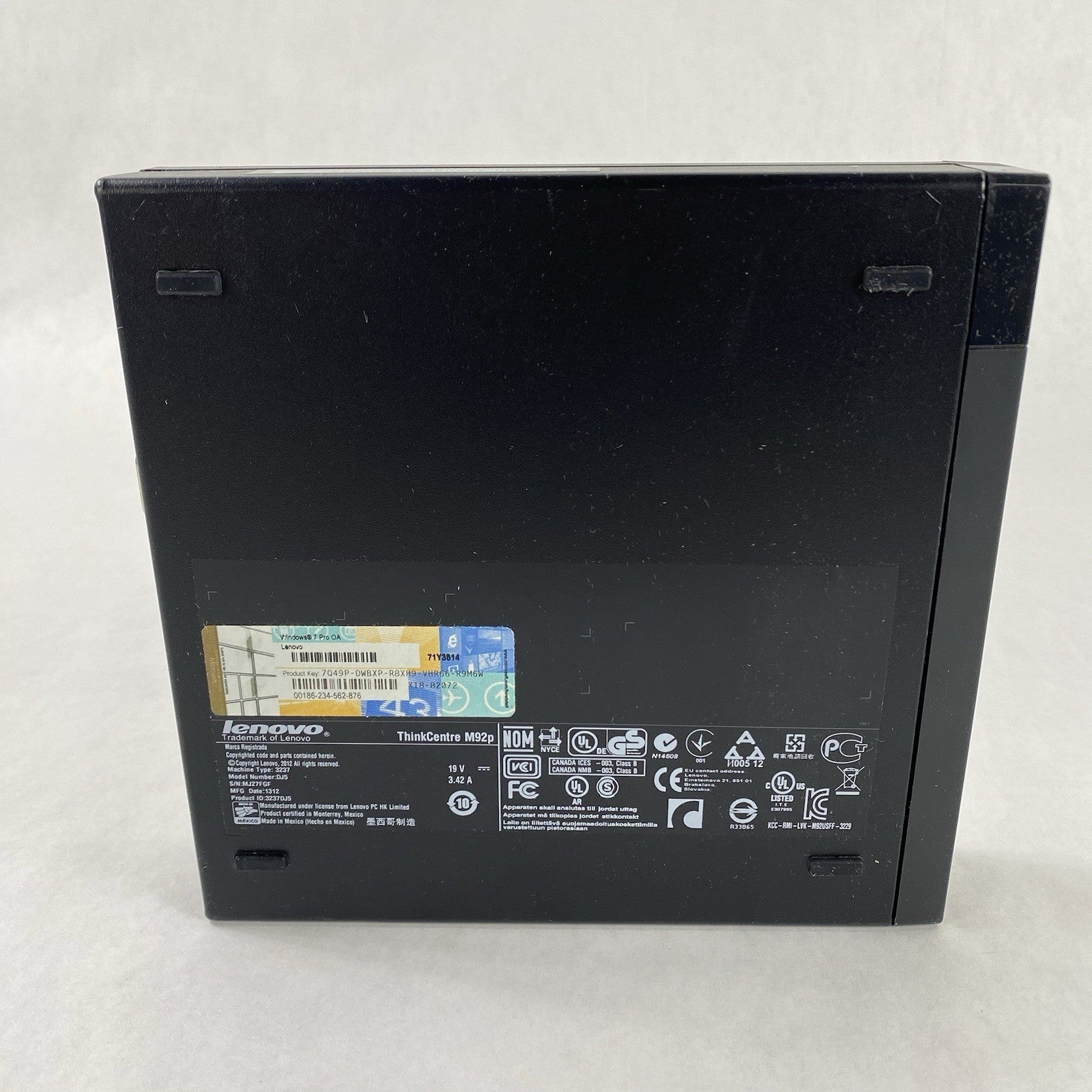 Lenovo ThinkCentre M92P Micro Intel Core i5-3470T 2.9GHz 2x2GB RAM No HDD/OS/AC3