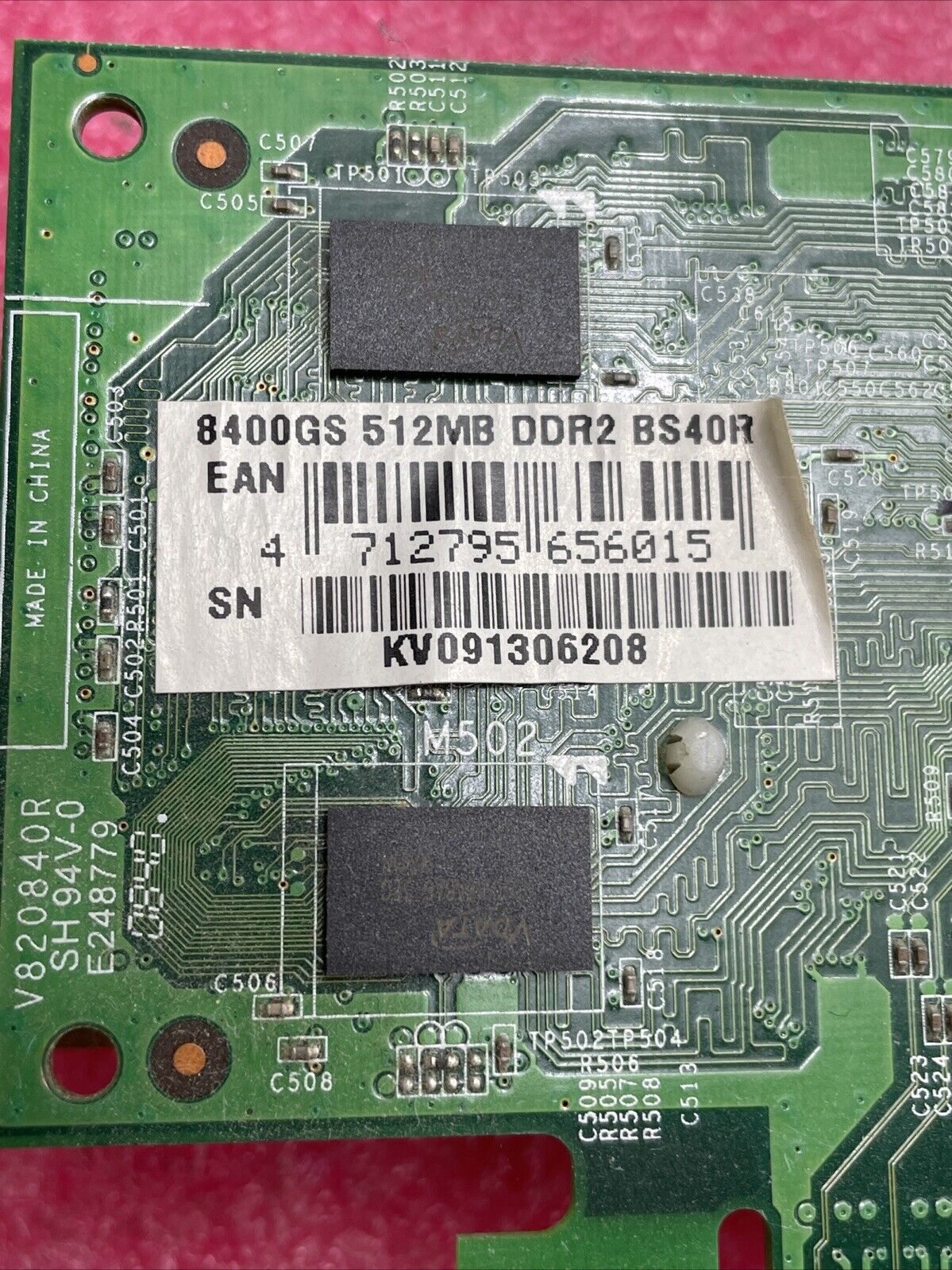 Nvidia 8400GS 512MB DDR2 BS40R PCIe Graphics Card