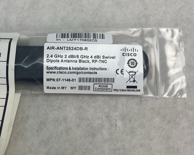 Cisco Antenna AIR-ANT2524DB-R Lot of 2