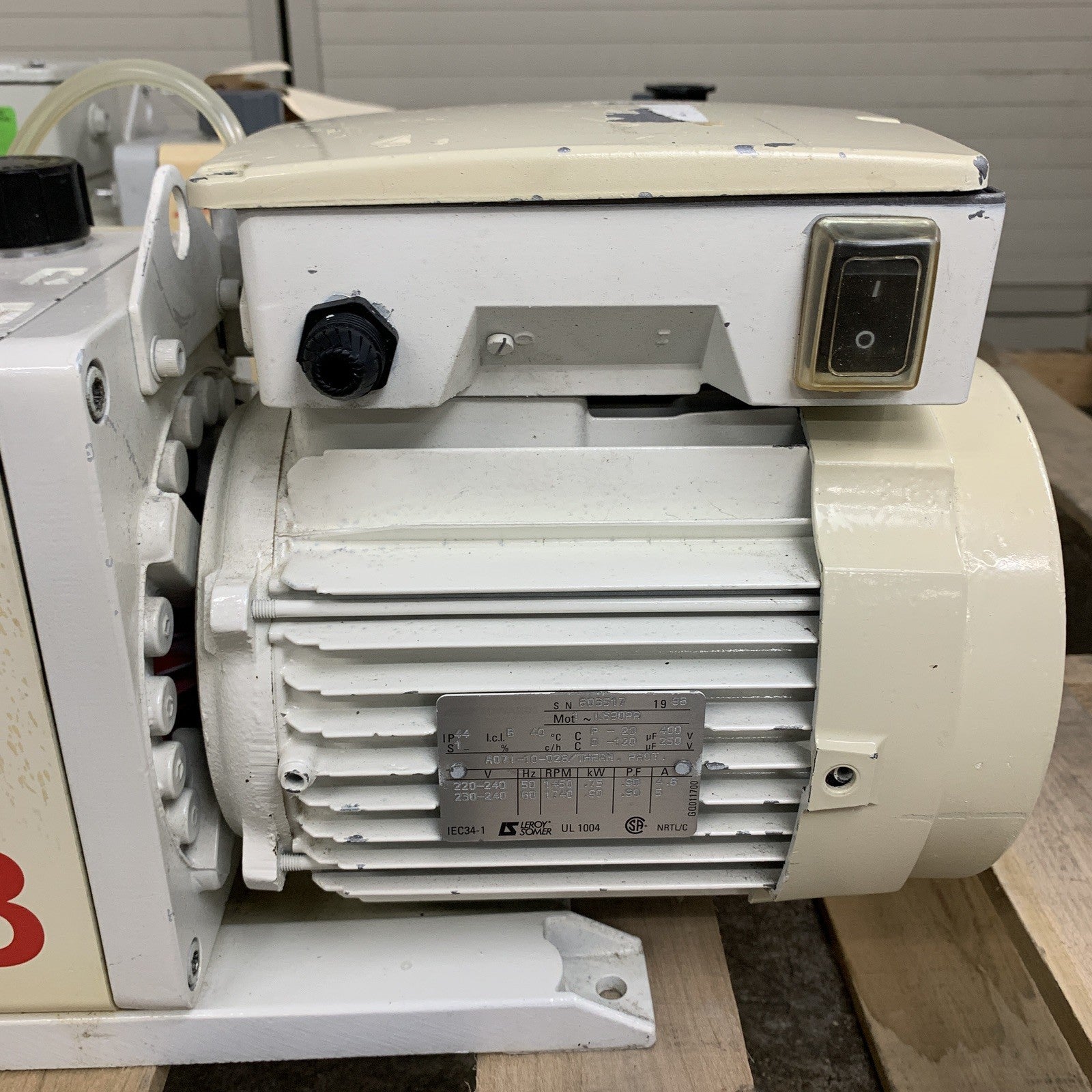 Edwards E2M28 Rotary Vane Vacuum Pump Drained Oil Parts and Repair Lot of 2x