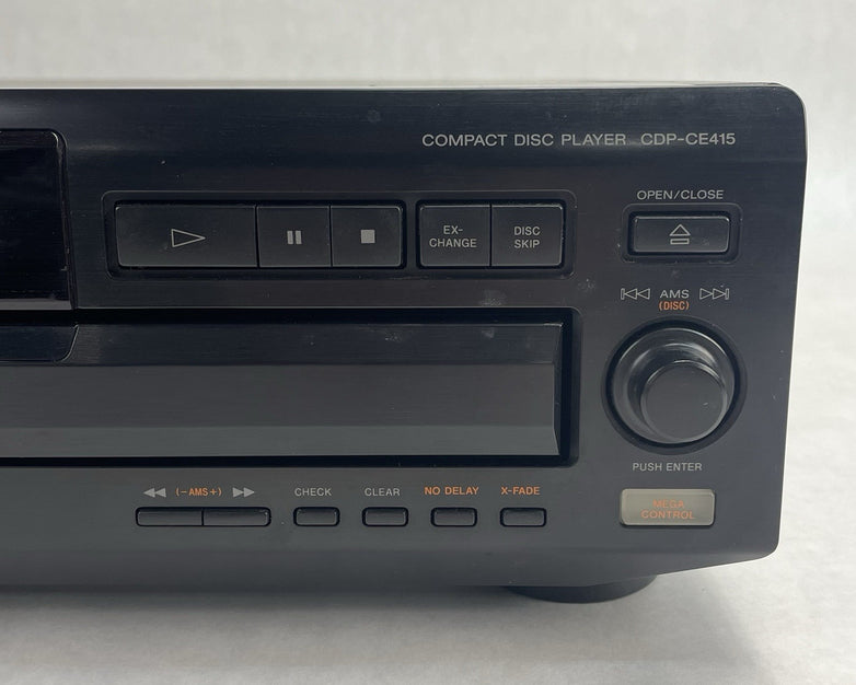 Sony CDP-415 5 DISK CD Player Tested No Remote