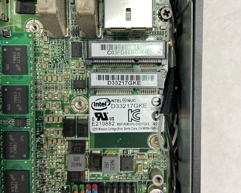 Intel DC3217IYE Micro Intel Core i3-3217U 1.8GHz 8GB RAM No AC/HDD/OS