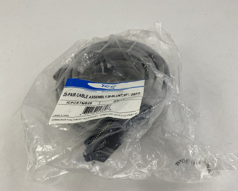 ICC ICPCSTMB25 25-Pair Cable Assembly M-Blunt 90 25FT