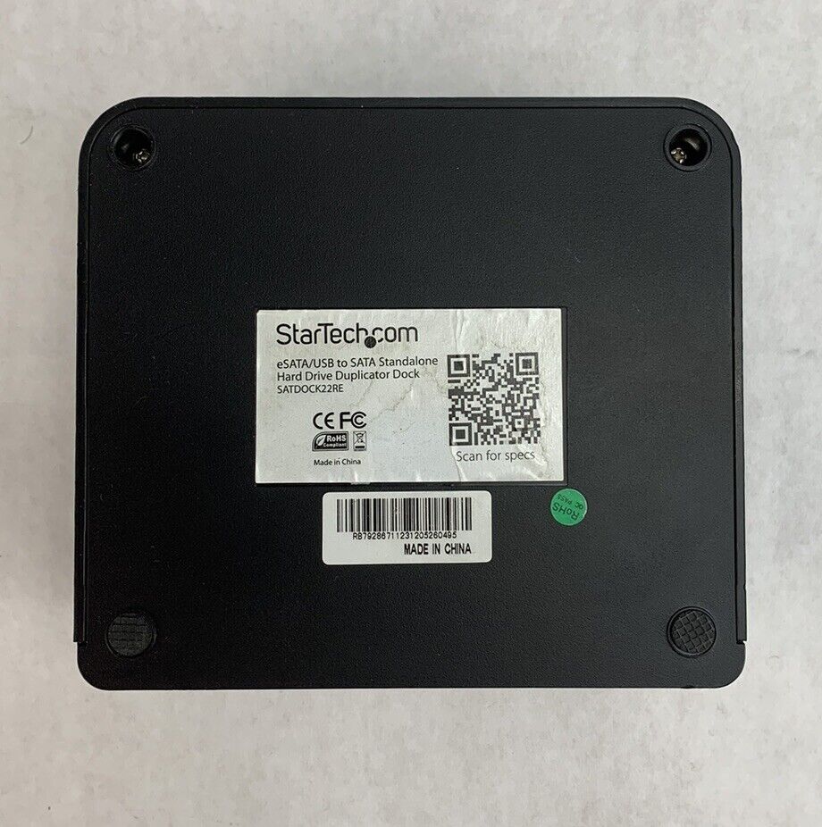 StarTech SATDOCK22RE Hard Dive Duplicator Dock (No Power Supply)