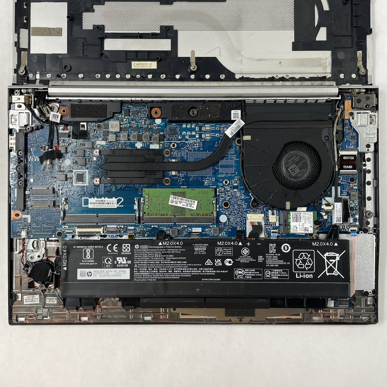 HP EliteBook 850 G7 15.6" i5-10310U 1.70 GHz 8 GB RAM No SSD/OS/AC - Bad Corner17