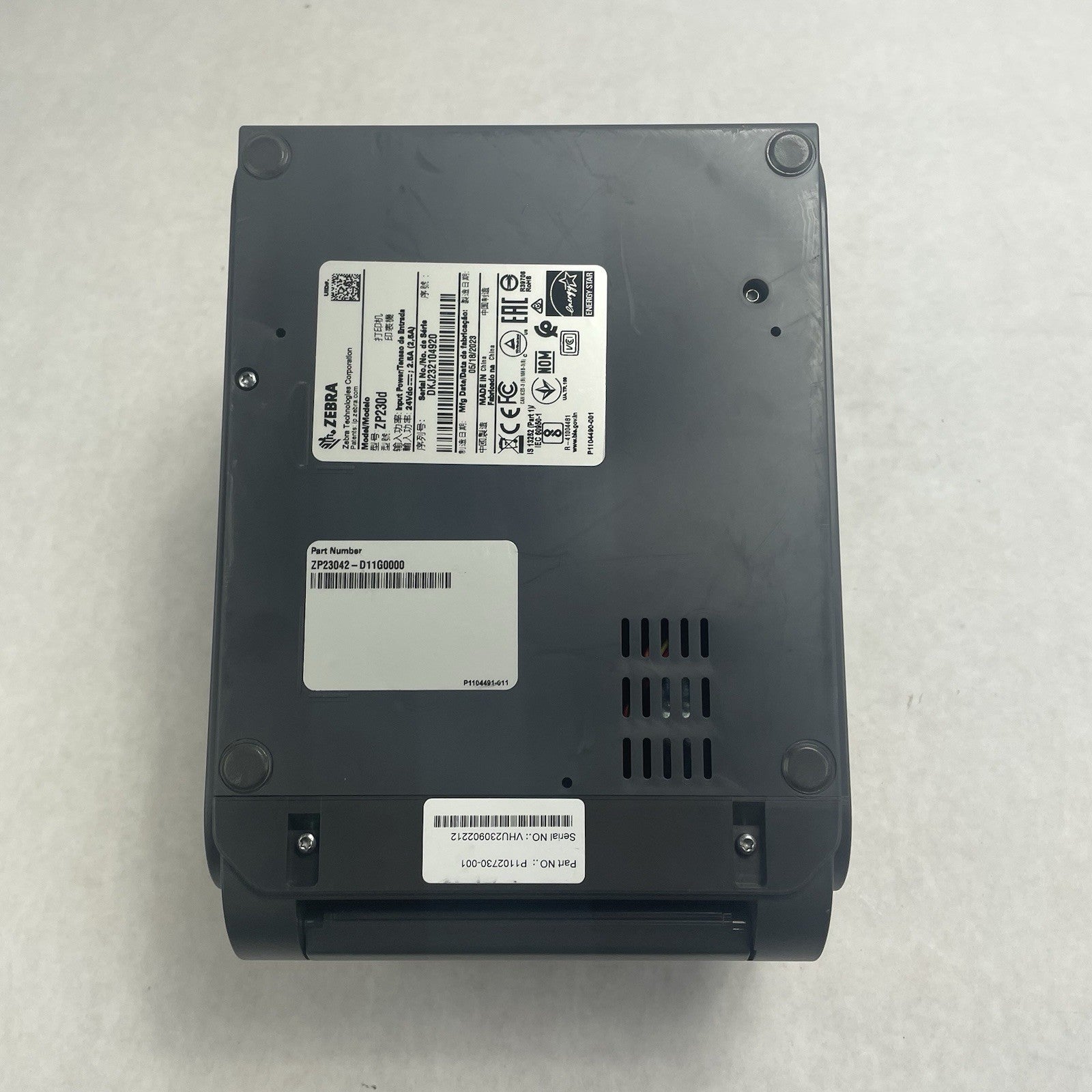 Zebra ZP230d Direct Thermal Label Printer Light is Out For Parts or Repair11