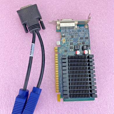 PNY GeForce 8400GS 1GB DDR3 DMS-59 PCI-E 2.0 w/ Molex DSM-59 to VGA (Lot of 2)