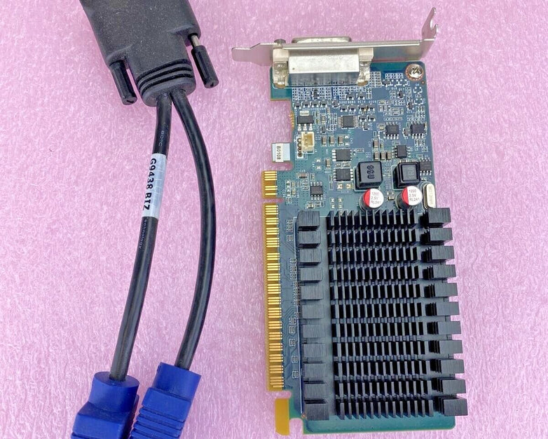PNY GeForce 8400GS 1GB DDR3 DMS-59 PCI-E 2.0 w/ Molex DSM-59 to VGA (Lot of 2)