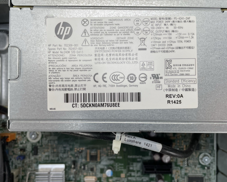 HP ProDesk 400 G1 SFF i5-4570 3.20 GHz 8 GB Ram No HDD No OS