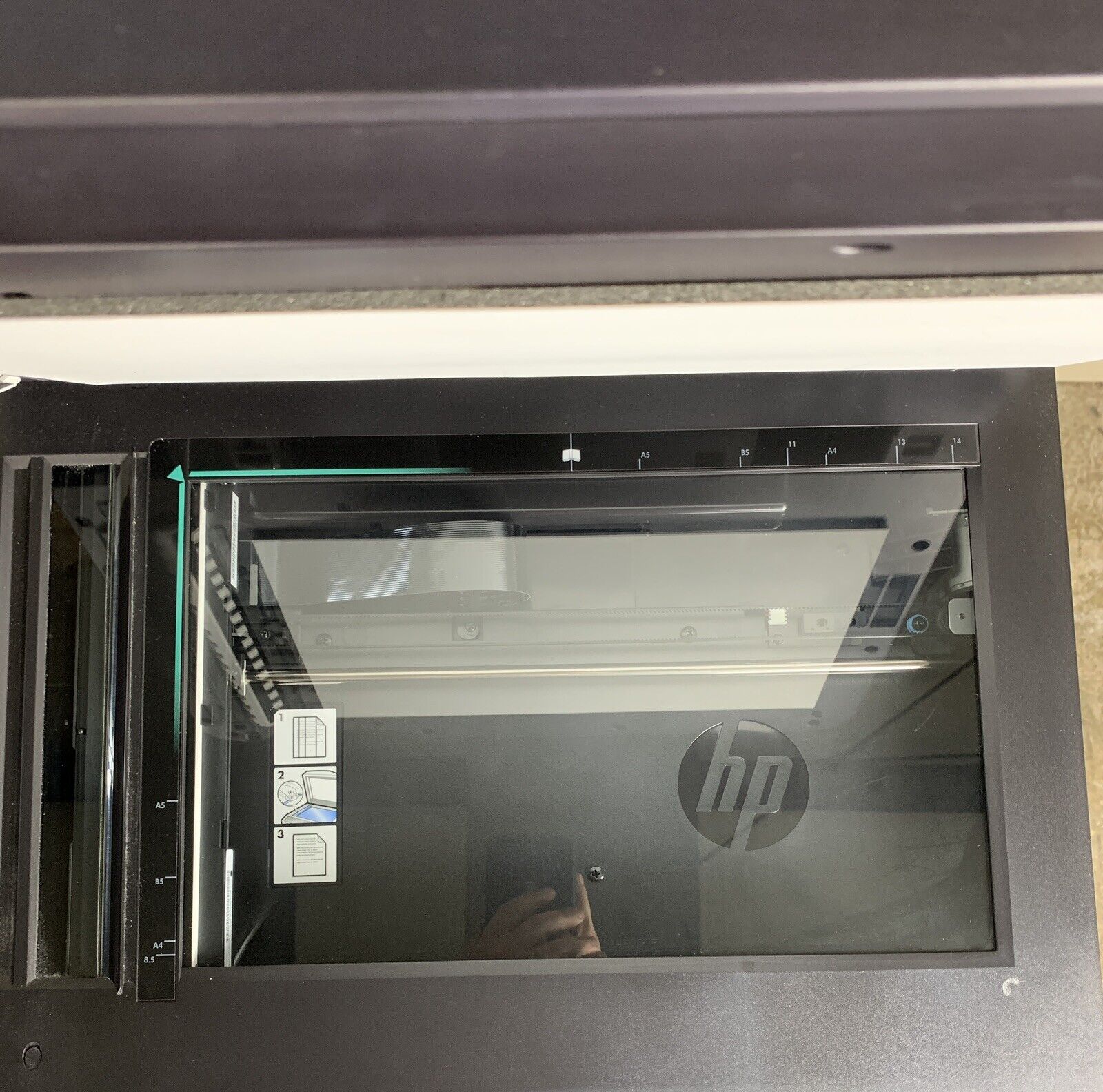 HP LaserJet Enterprise Flow MFP M680 Color Printer CZ250A Tested Bad Clip In Top