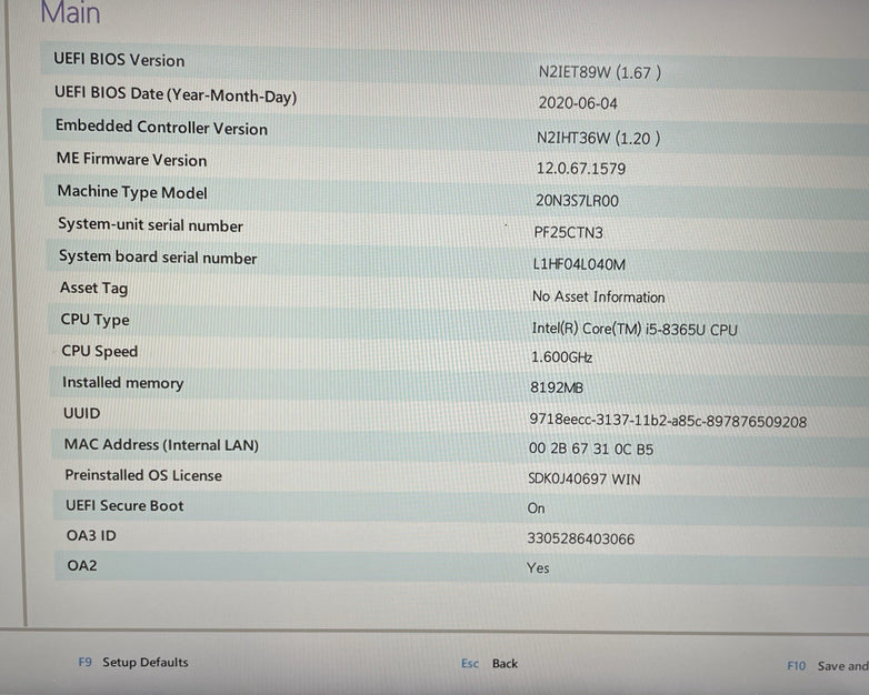 Lenovo ThinkPad T490 14" i5-8365U 1.60 GHz 8 GB RAN No SSD/OS/AC - Chipped Palm