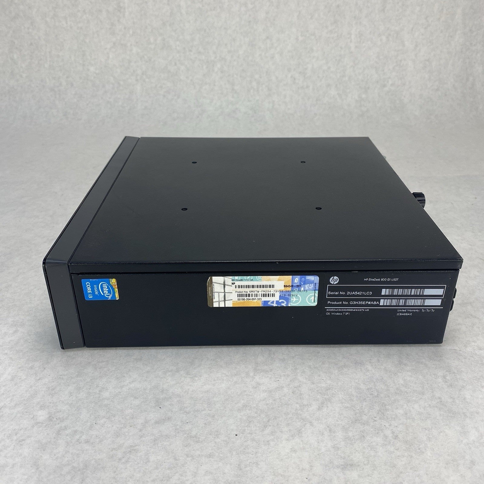 HP EliteDesk 800 G1 USFF Intel Core i3-4330 3.5GHz 8GB RAM No HDD No OS
