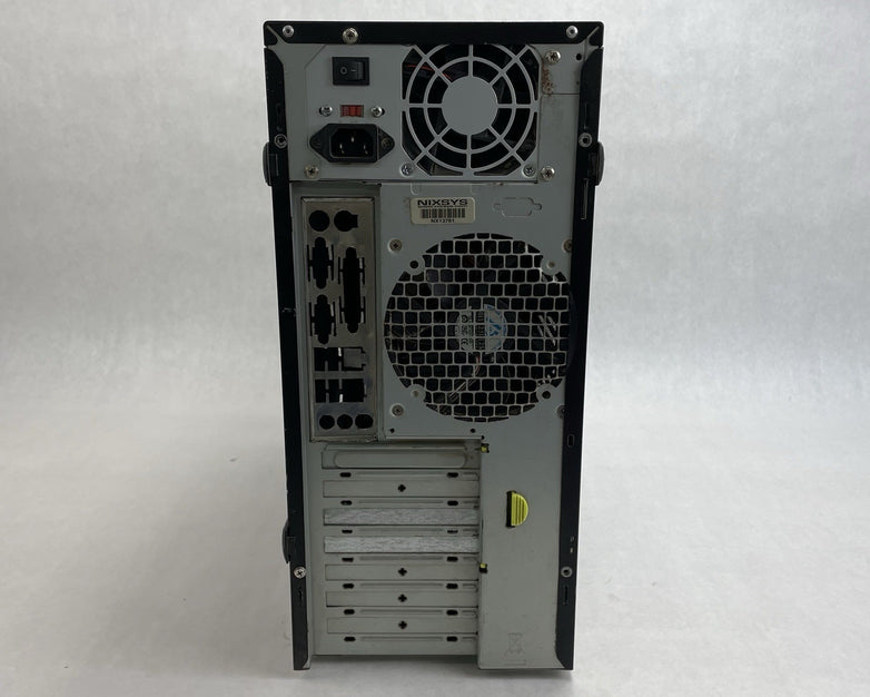 NIXSYS NX23775 Computer Chasis Barebones W/ CoolMax 400W Power Supply Tested