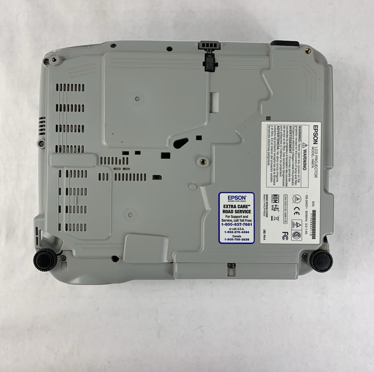 Epson PowerLite 98H H687A LCD Lamp Projector 1738 Lamp Hours - No Remote7