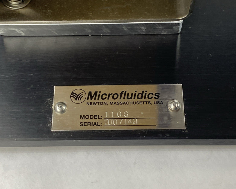 Microfluidics 110S Microfluidizer Processor Homogenizer