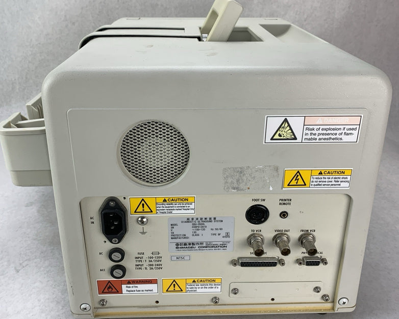 Shimadzu SDU-350XL Portable Black-and-White Ultrasound Machine - No Power Cord