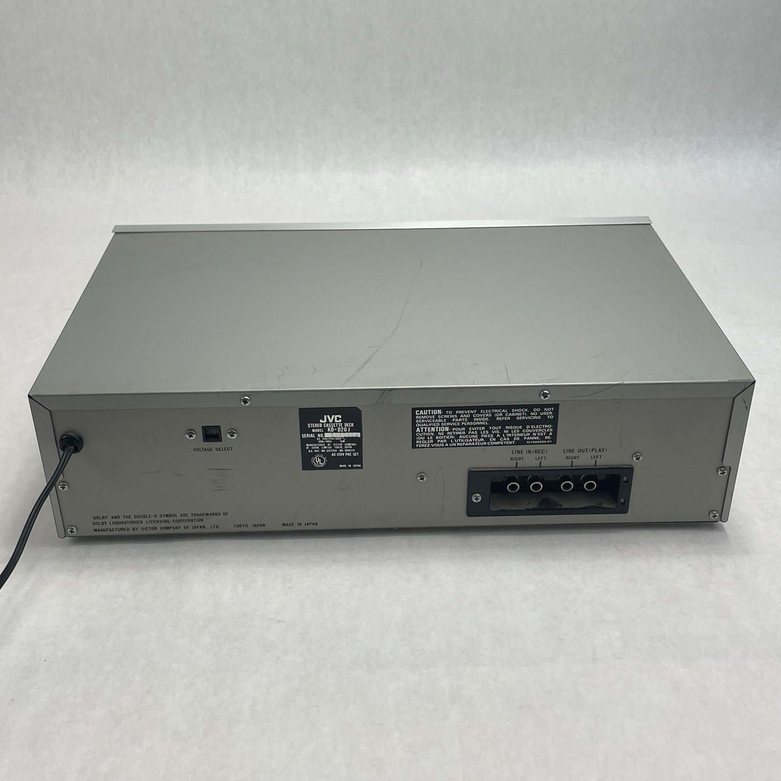 JVC KD-D20J Stereo Cassette Deck Tested For Parts5