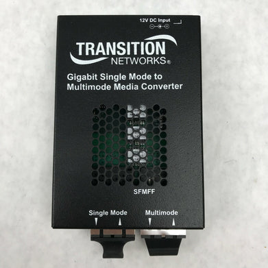 Transition Networks Stand-Alone Media Converter SFMFF w/ Power Supply 1315-220