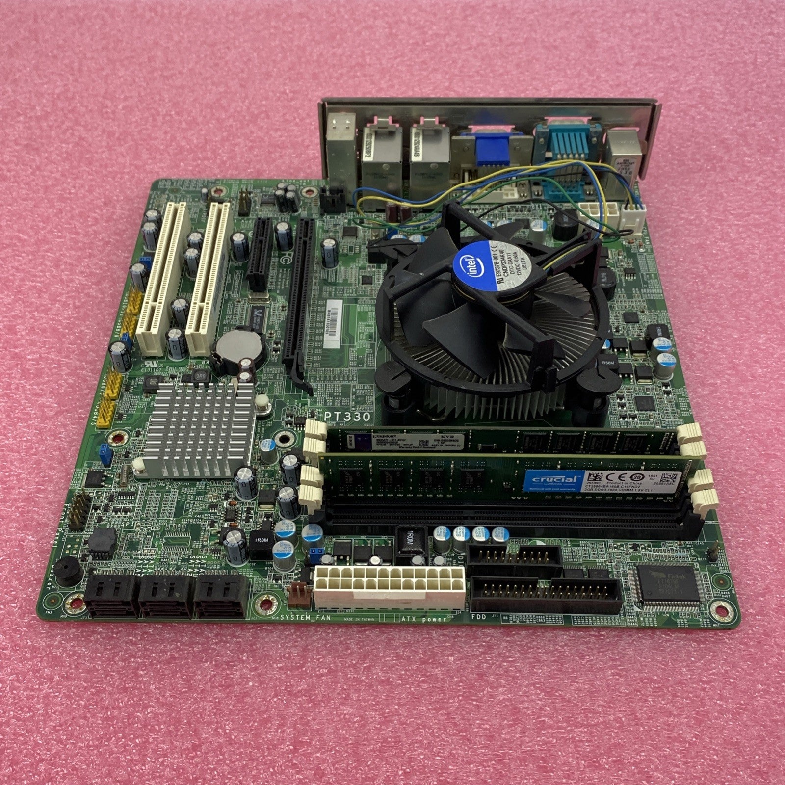 DFI PT330 Motherboard Intel Core i5-660 3.3GHz 4GB RAM w/ Shield