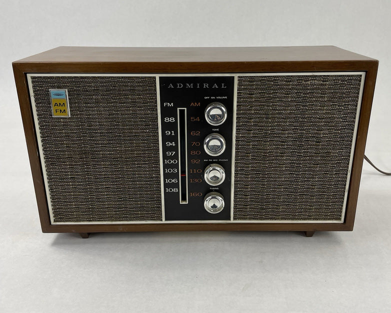 Admiral Tube Radio Model YG531 Mid-Century Wood Tested
