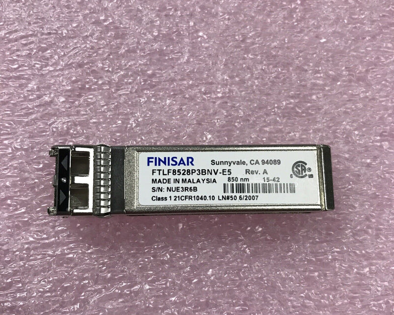 Lot of 23 Finisar FTLF8528P3BNV Multi Rate 8G 8GFC Fibre Channel SFP+ LC 850nm