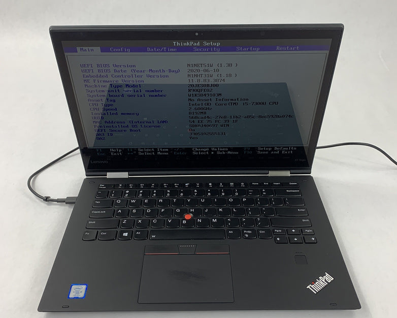 Lenovo X1 Yoga Gen 2 14" i5-7300U 2.6 GHz 8 GB Ram No OS No HDD No Batt No AC