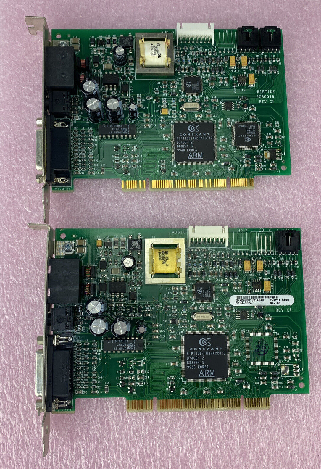 Smart Modular Tech 5184-9924 90079 PCI Sound Card Modem (Lot of 2)