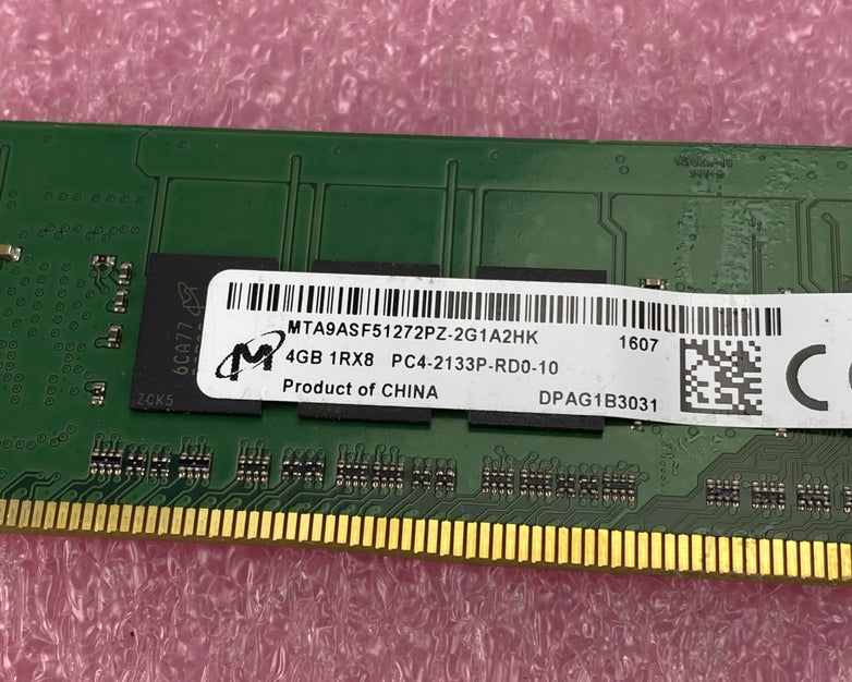 Micron 4GB PC4 DDR4 Server Memory Ram MTA9ASF51272PZ-2G1A2HK - Lot of 2