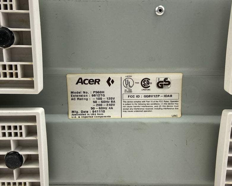 Acer P560H Bare Bones AT Case Delta Electronics DPS-200PB-8 204.5W PSU