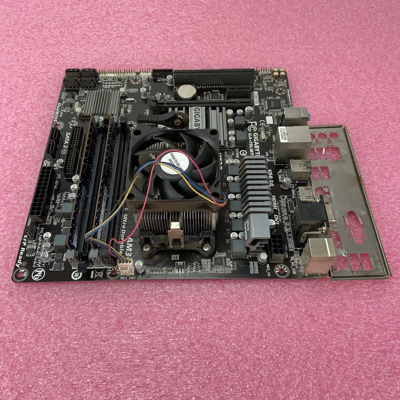 Gigabyte GA-78LMT-USB3 6.0 Motherboard AMD FX-6300 3.5GHz 4GB RAM w/IO Shield3