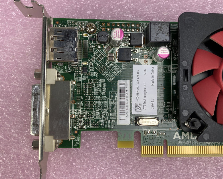 Lot( 2 ) Dell 0NFXD5 1GB AMD Radeon HD 6450 DisplayPort DVI PCle Low Profile