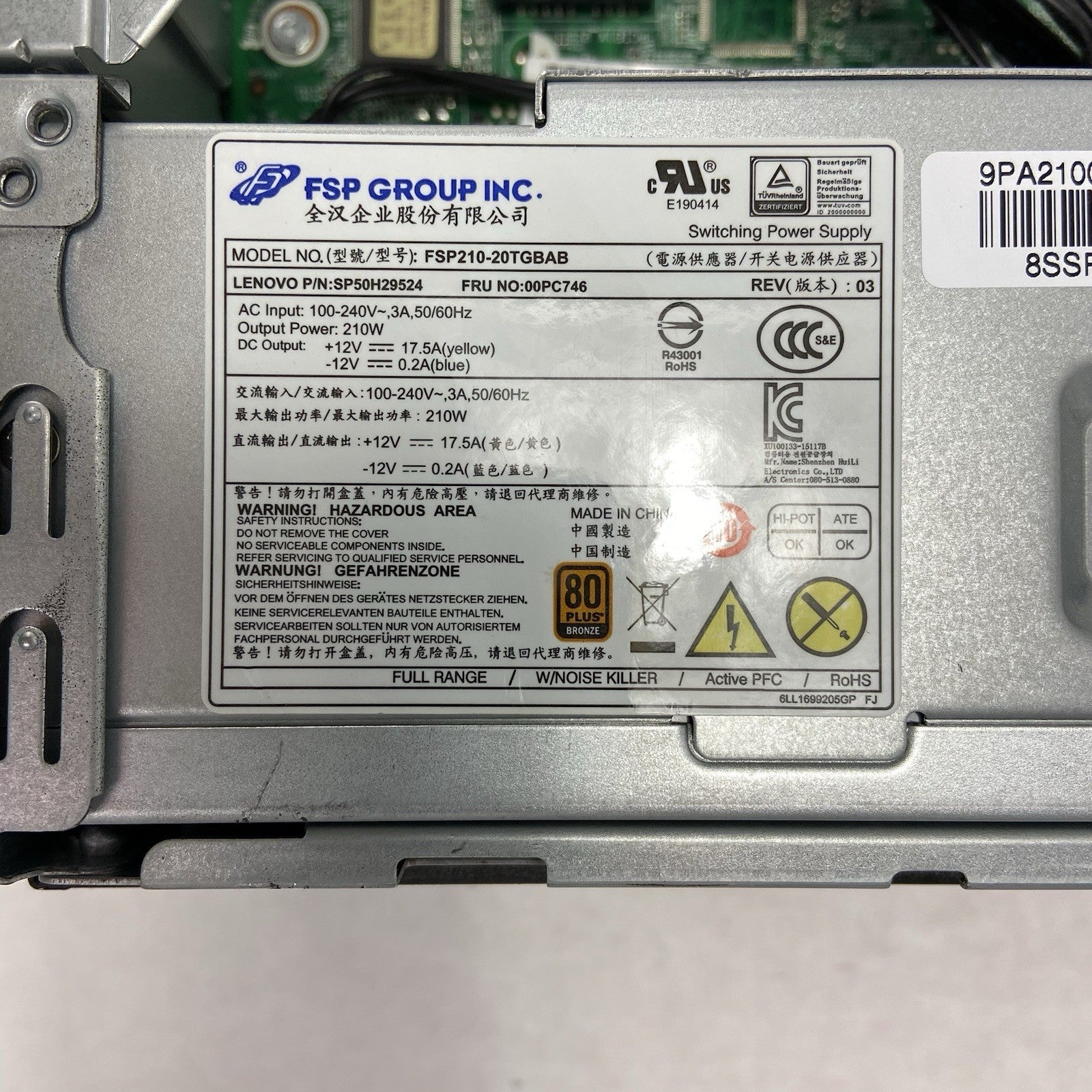 Lenovo ThinkCentre M710s SFF Intel Core i5-7400 3GHz 8GB RAM No HDD No OS11