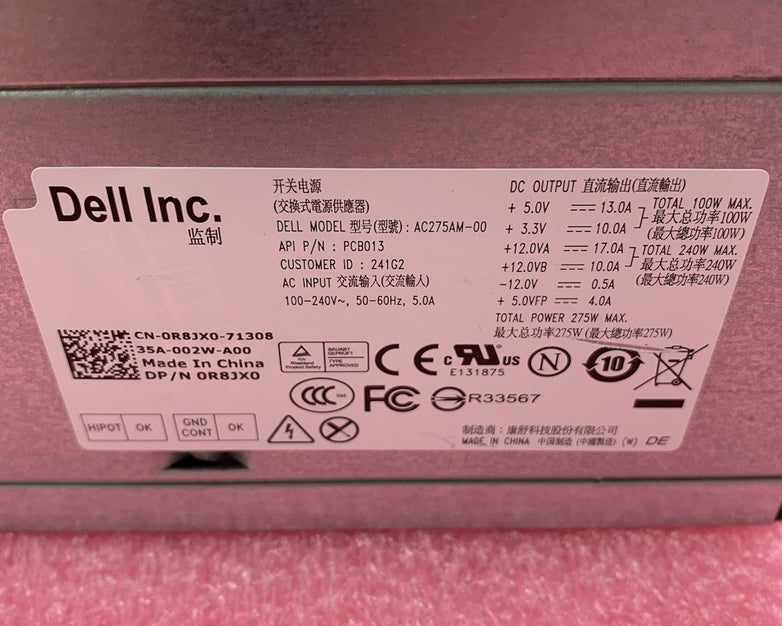 Dell AC275AM-00 275W Power Supply