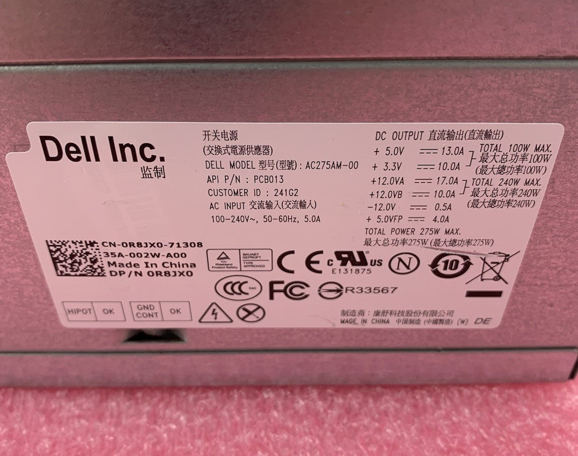 Dell AC275AM-00 275W Power Supply