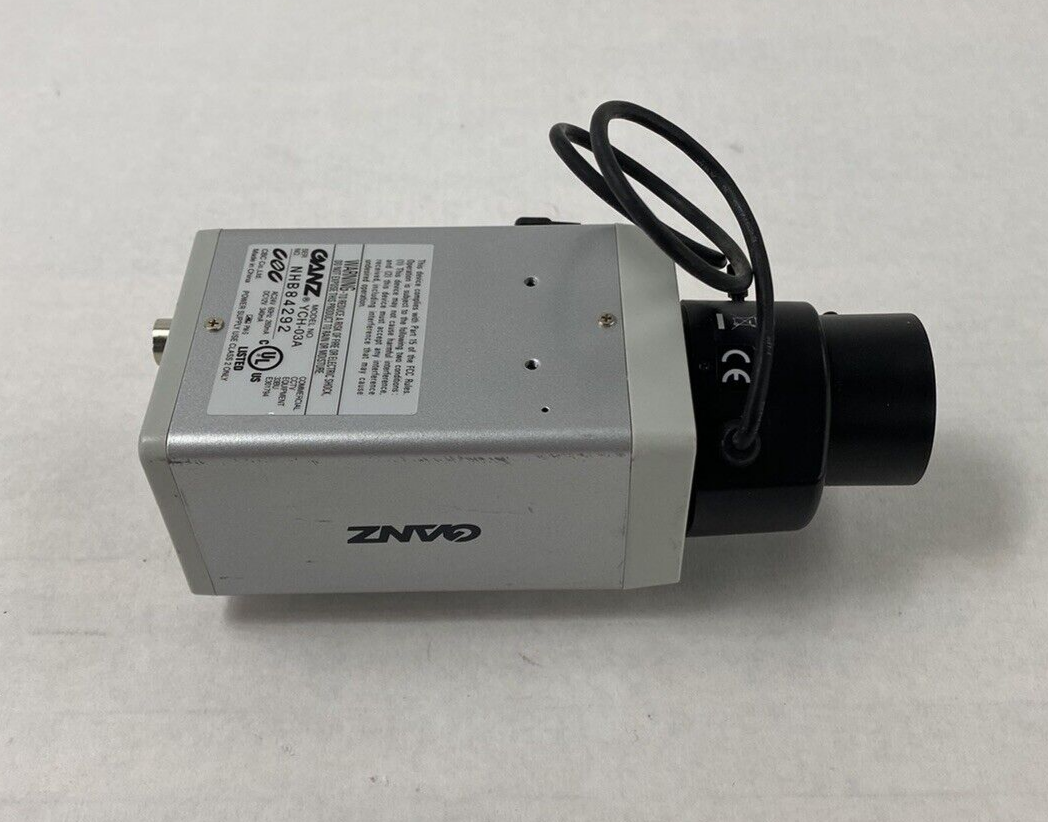 Ganz YCH-03A Color Camera with 1/3" 2.9-8.2mm 1:1.0 CS Lens For Parts or Repair