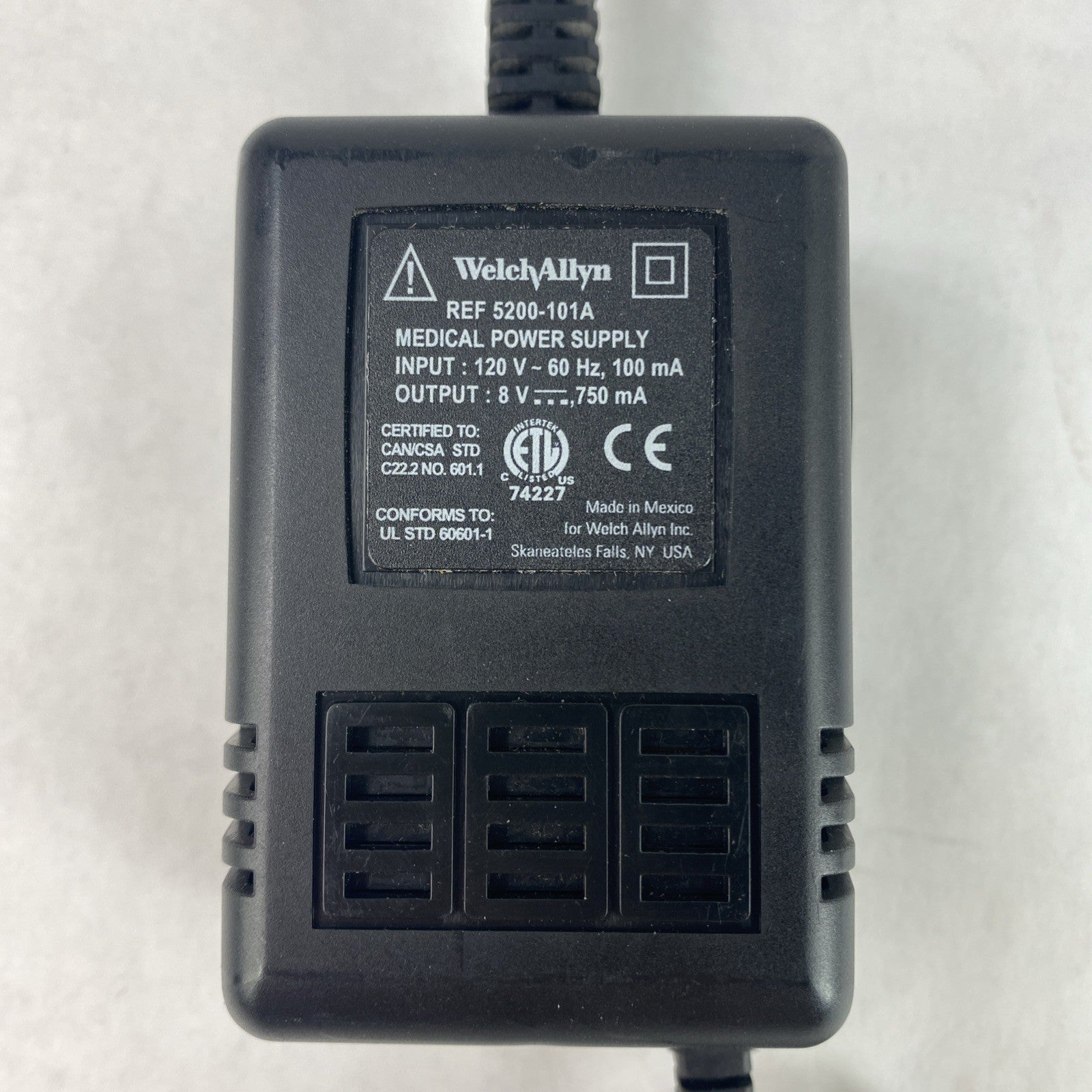 Welch Allyn REF 5200-101A Medical Power Supply3