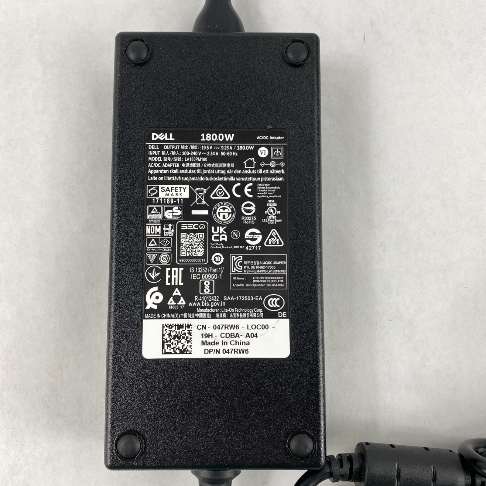 Dell LA180PM180 180W AC/DC Adapter Lot of 23