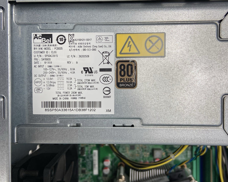 Lenovo ThinkCentre M92P MT Intel Core i5-3470 3.2GHz 4GB RAM No HDD No OS