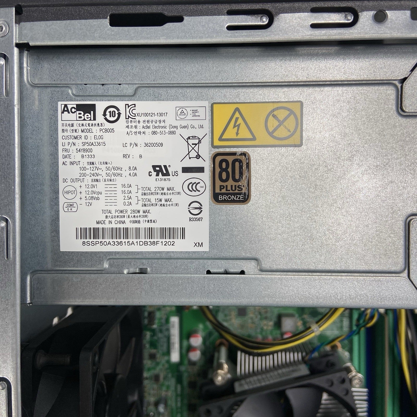 Lenovo ThinkCentre M92P MT Intel Core i5-3470 3.2GHz 4GB RAM No HDD No OS10
