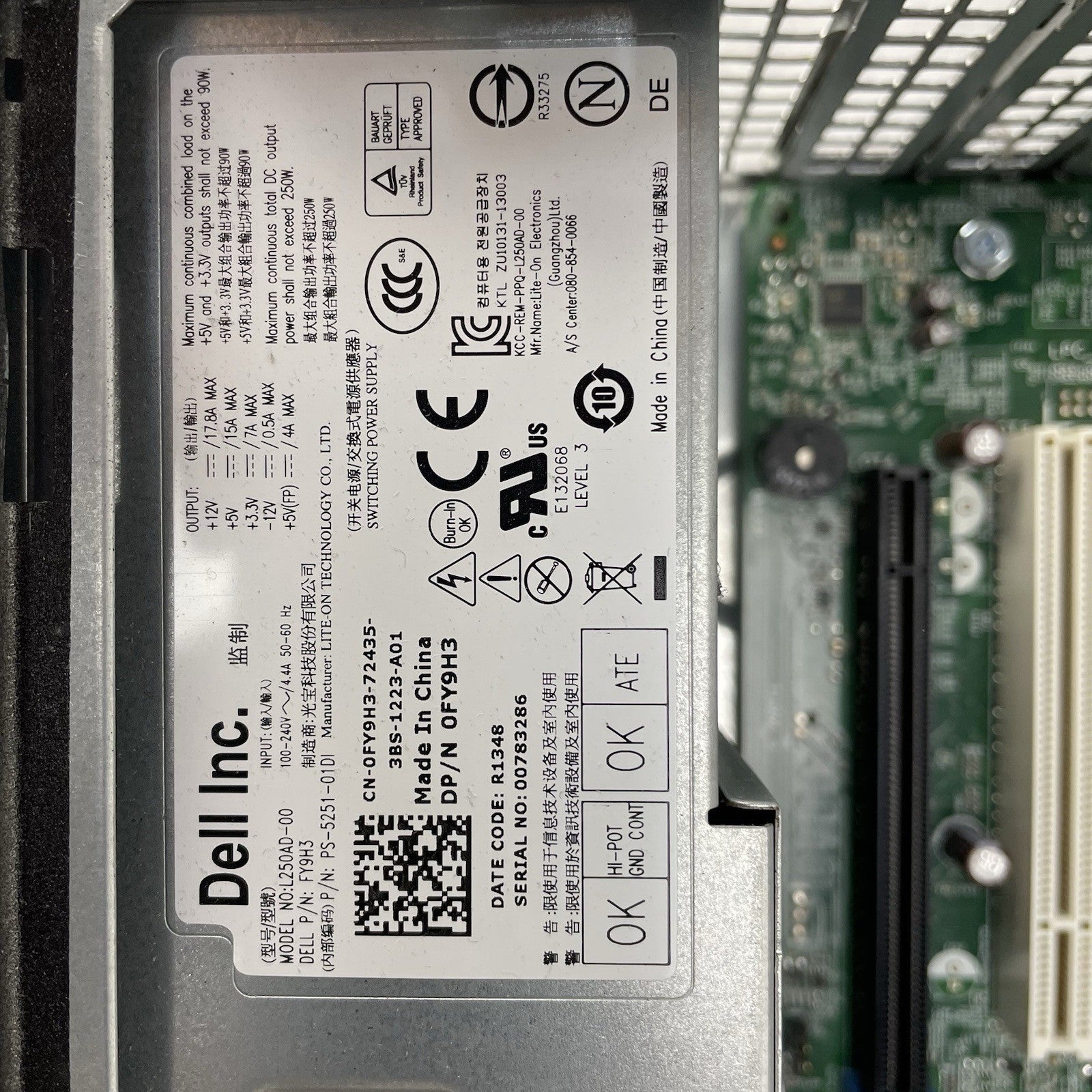 Dell Optiplex 7010 DT Intel Core i5-3470 4 GB Ram NO HDD NO OS