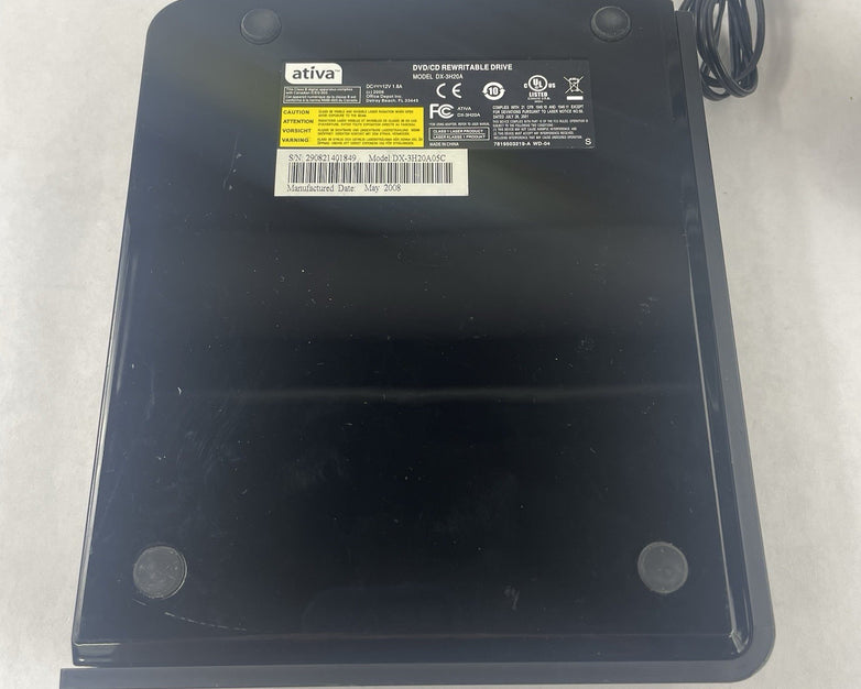 Ativa DX-3H20A  External USB DVD/CD Writer
