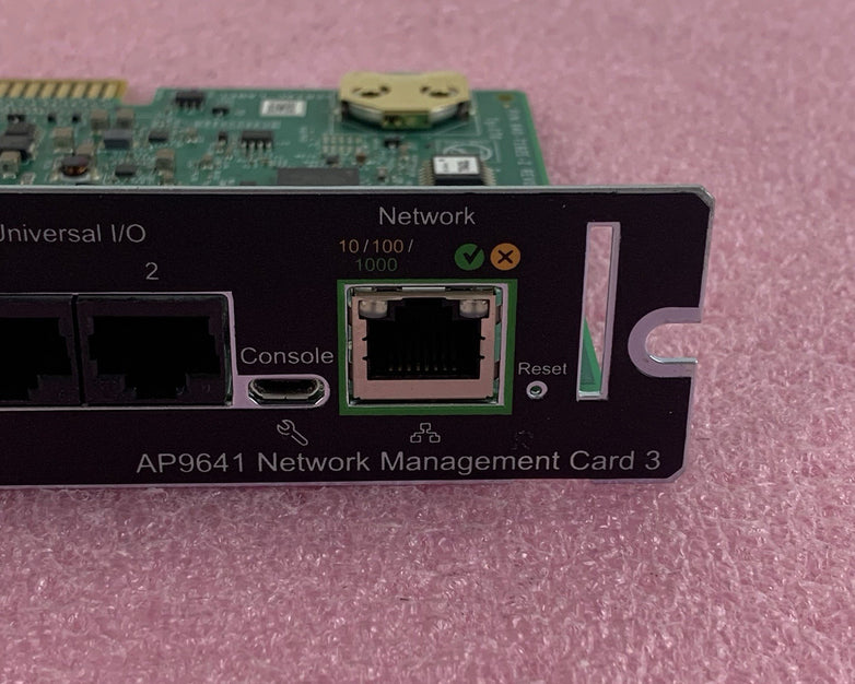 Schneider Electric AP9641 Network Management Card 3 Smart Slot Tested