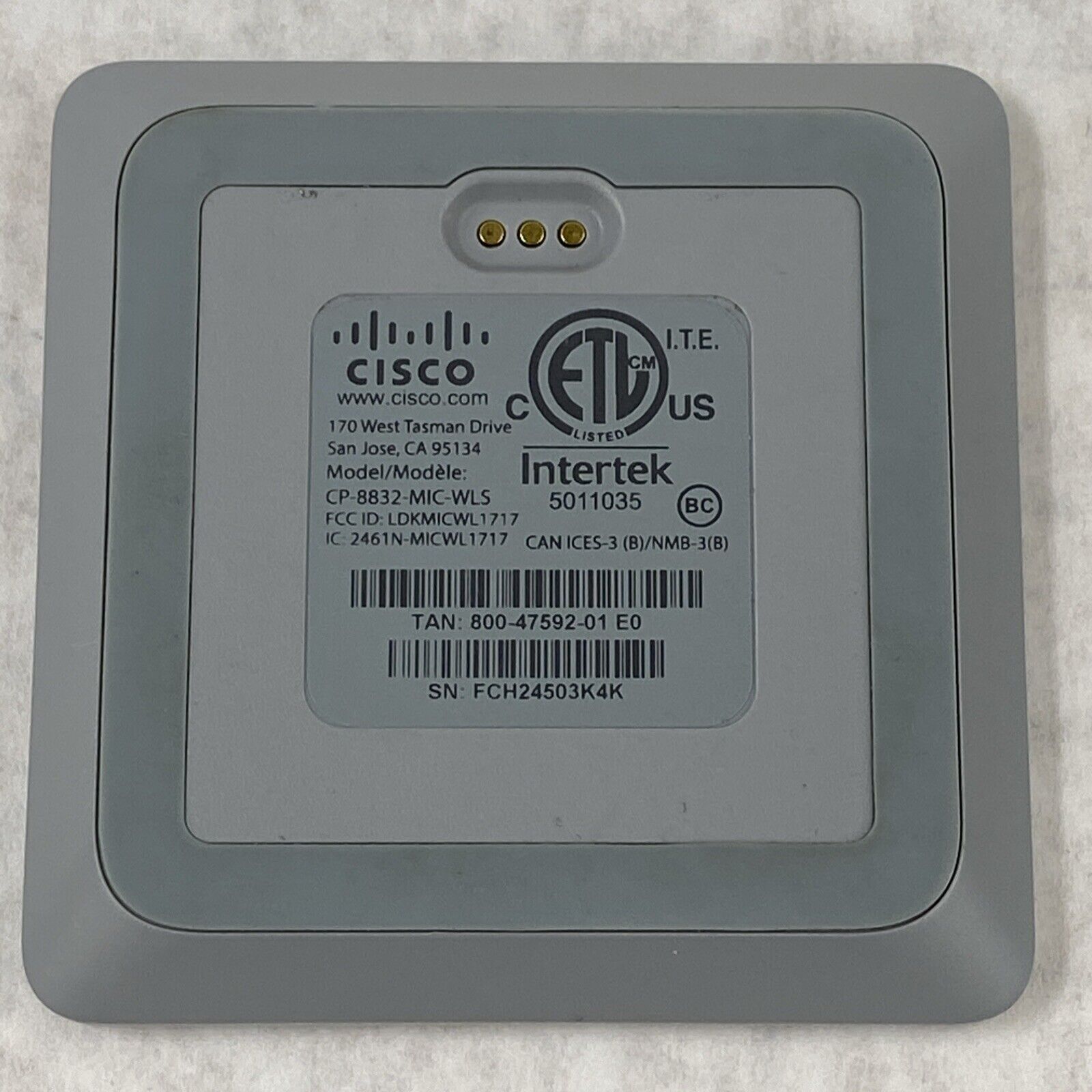 Cisco CP-8832-MIC-WLS Wireless Expansion Conference Microphone Kit