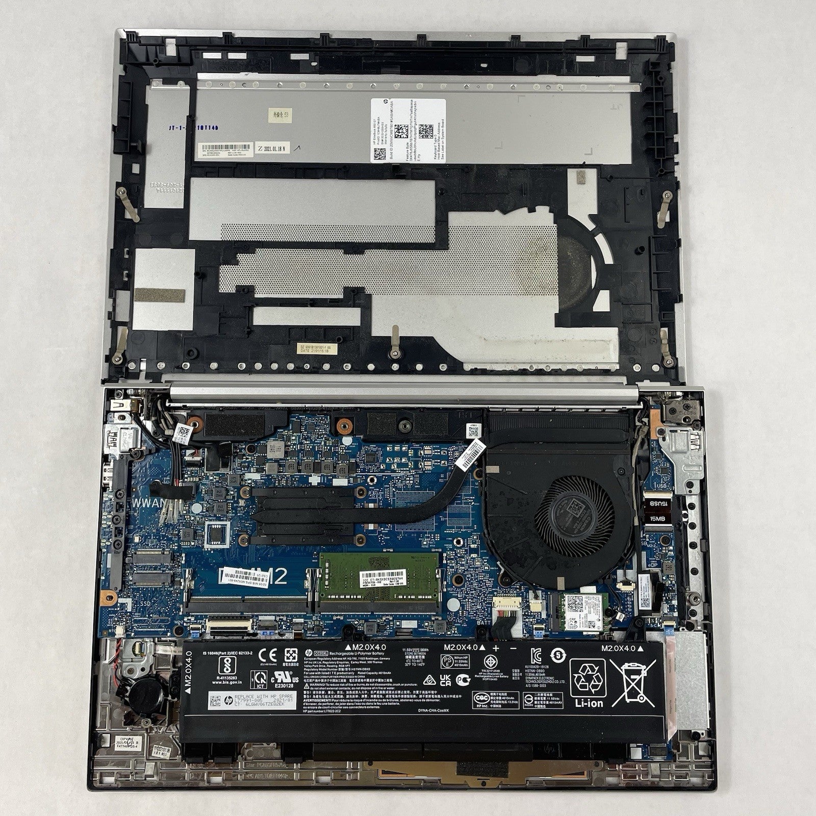 HP EliteBook 850 G7 15.6" i5-10310U 1.70 GHz 8 GB RAM No SSD/OS/AC16