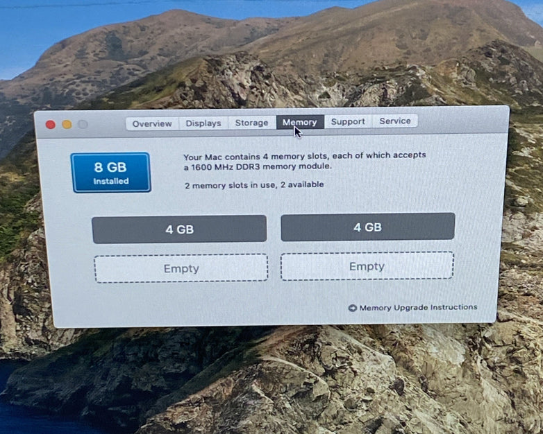 Apple A1419 iMac 2013 27" 3.5 GHz Core i7 8GB RAM 1TB HDD macOS 10.15.7