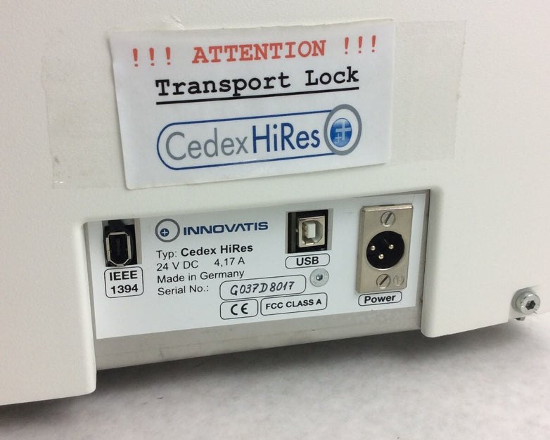 Innovatis Cedex HiRes Cell Culture Analyzer w/ Power Supply