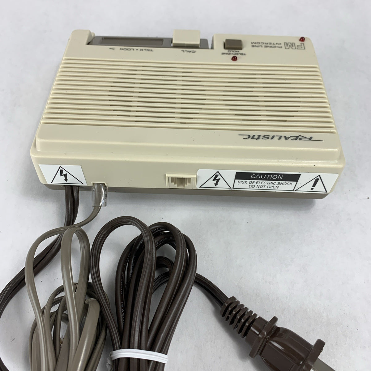 Vintage Realistic 2-Station FM phone-line Intercom System 43-206A4