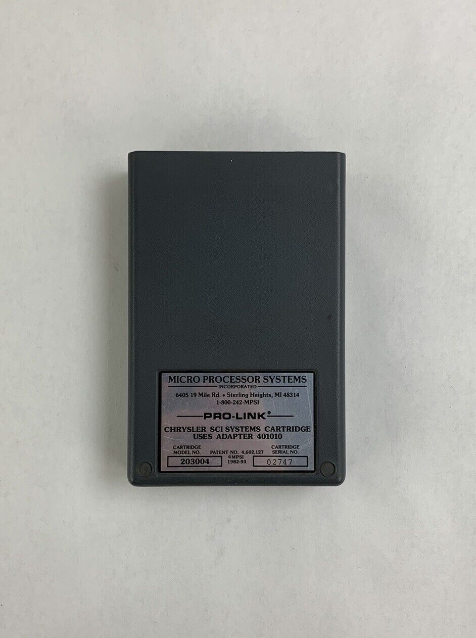 MPSI Pro-Link 9000 Chrysler SCI Systems Cartridge 203004
