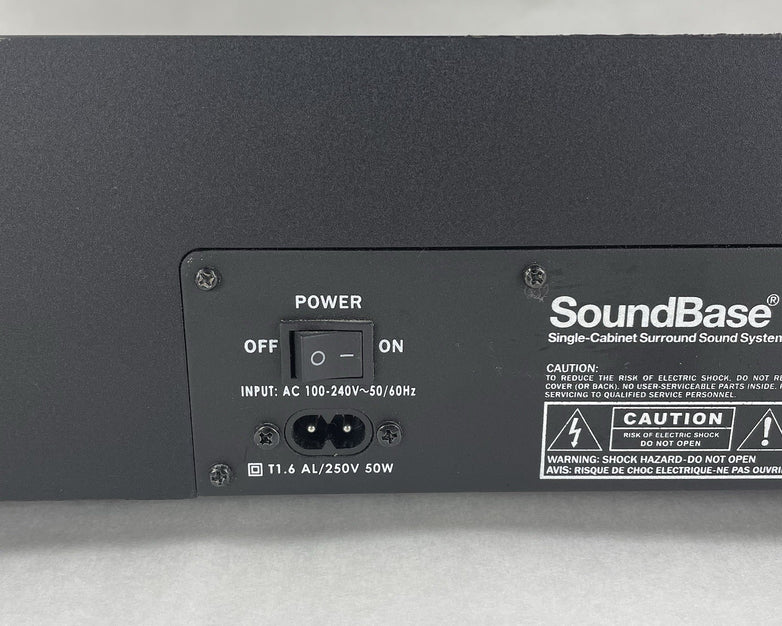 ZVOX 580 Sound Bar Sound Base Cabinet Box Subwoofer Sound System TV Platform Blk